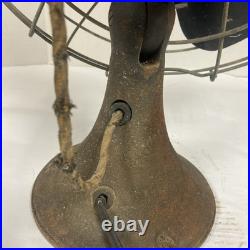 Vtg EMERSON ELECTRIC 16 OSCILLATING FAN TYPE 79648-AP-G 3 Speed Works Rotates
