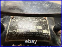 Vtg EMERSON ELECTRIC 16 OSCILLATING FAN TYPE 79648-AU-G 3 Speed Works Rotates