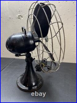 Vtg EMERSON ELECTRIC 16 OSCILLATING FAN TYPE 79648-AU-G 3 Speed Works Rotates