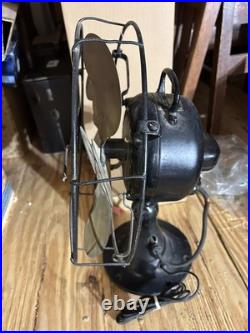 Vtg Emerson 12 Oscillating Fan With Six Parker Brass Blades, #27666, Working