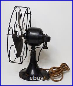 Vtg Emerson Type 2250 10 Oscillating Metal Fan Antique Working