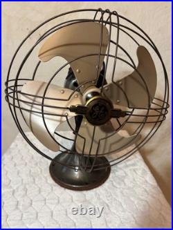 Vtg GE General Electric Vortalex 4 Blade 3 speed Oscillating Fan. Works