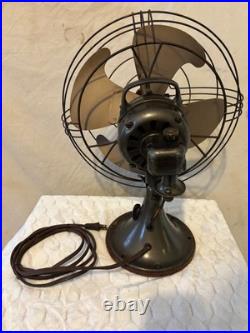 Vtg GE General Electric Vortalex 4 Blade 3 speed Oscillating Fan. Works