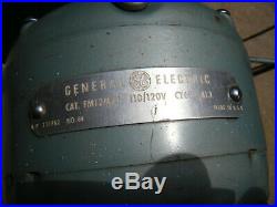 Vtg GE General Electric Vortalex Pedestal Floor Standing Fan Steampunk Deco