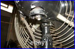 Vtg. HUNTER Div. Of Robbins & Myers ELECTRIC OSCILLATING 18 ART DECO FAN