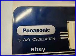 Vtg LkNew Panasonic F-1205 Blue Blade 5-WAY Oscillation FAN 12. Mint Japan