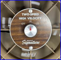 Vtg MCM Montgomery Wards Signature Series 2 Sp High Velocity Fan Free Shipping