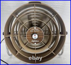 Vtg MCM Montgomery Wards Signature Series 2 Sp High Velocity Fan Free Shipping