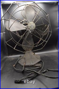 Vtg MCM Retro SPARTAN Rare Octagon Shape 4 Blades Oscillating Electric Fan
