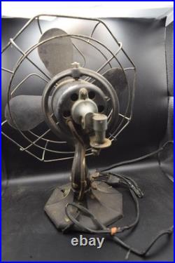 Vtg MCM Retro SPARTAN Rare Octagon Shape 4 Blades Oscillating Electric Fan
