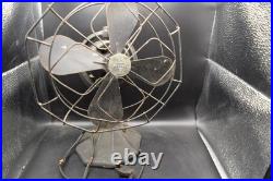 Vtg MCM Retro SPARTAN Rare Octagon Shape 4 Blades Oscillating Electric Fan
