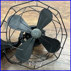 Vtg MCM Retro SPARTAN Rare Octagon Shape 4 Blades Oscillating Electric Fan Read