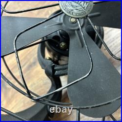 Vtg MCM Retro SPARTAN Rare Octagon Shape 4 Blades Oscillating Electric Fan Read