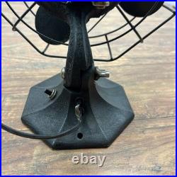 Vtg MCM Retro SPARTAN Rare Octagon Shape 4 Blades Oscillating Electric Fan Read