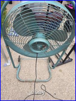 Vtg Mid-Century Emerson Electric Seabreeze Roll-About Adjustable 2-Speed Fan