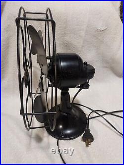 WORKING Antique 1930s Emerson B-Jr 10 Inch Oscillator Single Speed Fan