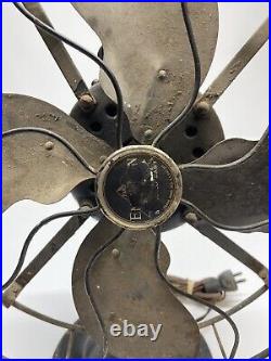 WORKING Early 1920s Antique Emerson 29646 3 Speed Oscillating Desk Table Fan