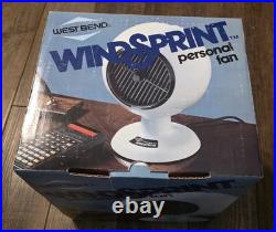West Bend WindSprint Personal Fan 1980s Vintage MCM Retro Space Style NOS New