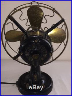 Westinghouse 12 antique brass Vane electric oscillating fan style 115675A Works