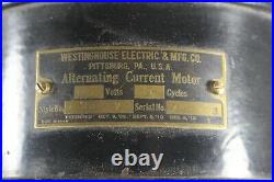 Westinghouse 12 inch Brass Blade Fan Style 60677 Tank Antique No Cage