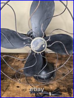 Westinghouse 516873-A Four Blade 1920 circa Antique 16 Fan Working