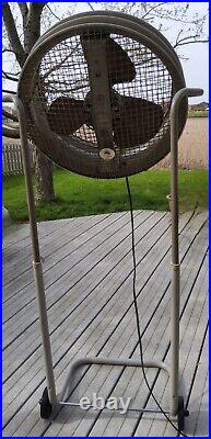 Westinghouse AM20-6 Mobilaire Type Adjust Height 2-Speed Floor Stand Fan 1964