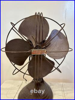 Westinghouse Electric Fan Pacemaker 10 Oscillating 4 Blades Rewired 30's Deco