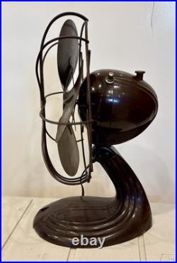 Westinghouse Electric Fan Pacemaker 10 Oscillating 4 Blades Rewired 30's Deco