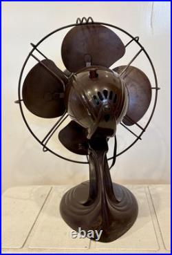 Westinghouse Electric Fan Pacemaker 10 Oscillating 4 Blades Rewired 30's Deco