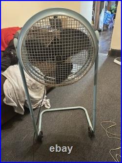 Westinghouse Floor Fan Model Am 17-4 Turquoise Mid Century Works
