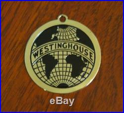 Westinghouse Glode Medallion Keychain Fob Antique Electric Fan Brass