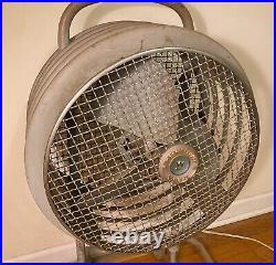 Westinghouse Mobilaire Vtg Industrial Metal Standing Fan Midcentury Modern 1950s