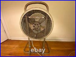 Westinghouse Mobilaire Vtg Industrial Metal Standing Fan Midcentury Modern 1950s