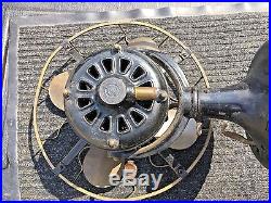 Westinghouse Model 80423 Brass Blade Cage Electric Fan Old Motor Antique