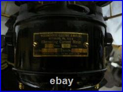 Westinghouse Tank Motor 12 Electric Fan Very Nice