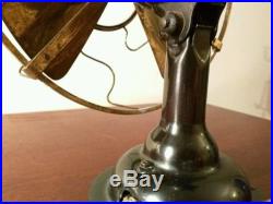 Westinghouse antique 8 inch brass desk fan Model 98928a vintage