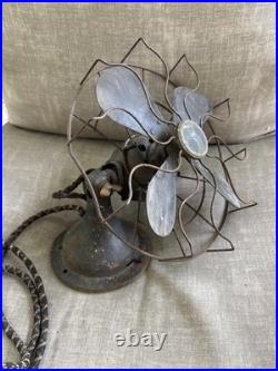Whimsical Westinghouse 10 Brass Bladed Antique FanVintage Art Deco Shroud