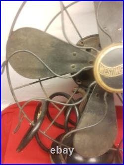 Working Antique Westinghouse Desk Fan Model 517733B Vtg Beautiful