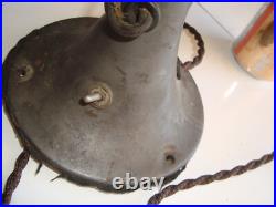 Working Vintage Emerson Golden Jubilee Type 6250-F Oscillating Desk Fan Brass