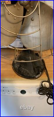 Working Vtg Hunter Zephair 16 Electric Oscillating 3 Speed Fan C. 265 Type C-16