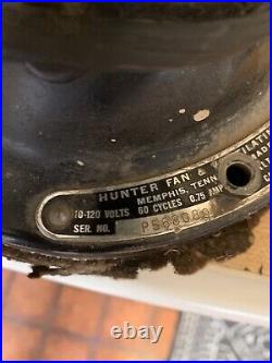 Working Vtg Hunter Zephair 16 Electric Oscillating 3 Speed Fan C. 265 Type C-16