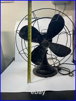 WorksVintage Robbins and Myers Fan Antique Fan List #1604 Black 16inch/3 Speed