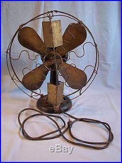 Works! 1906 Westinghouse Style 115678 Fan Rare Early Antique Vintage 16 Fan