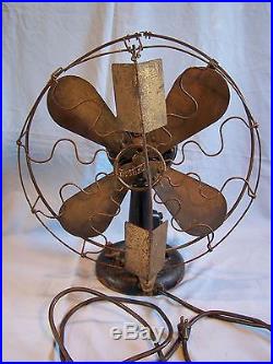 Works! 1906 Westinghouse Style 115678 Fan Rare Early Antique Vintage 16 Fan